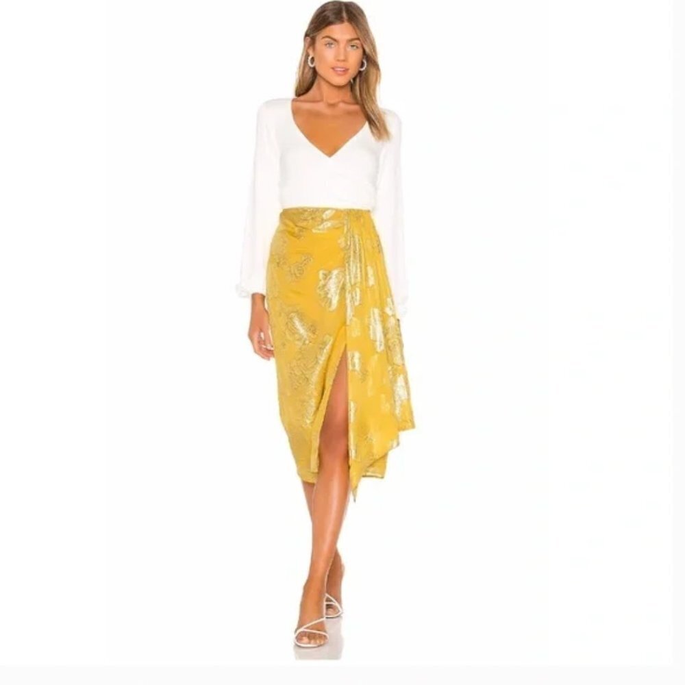 House of Harlow x REVOLVE Mirai Midi Skirt Large NWT